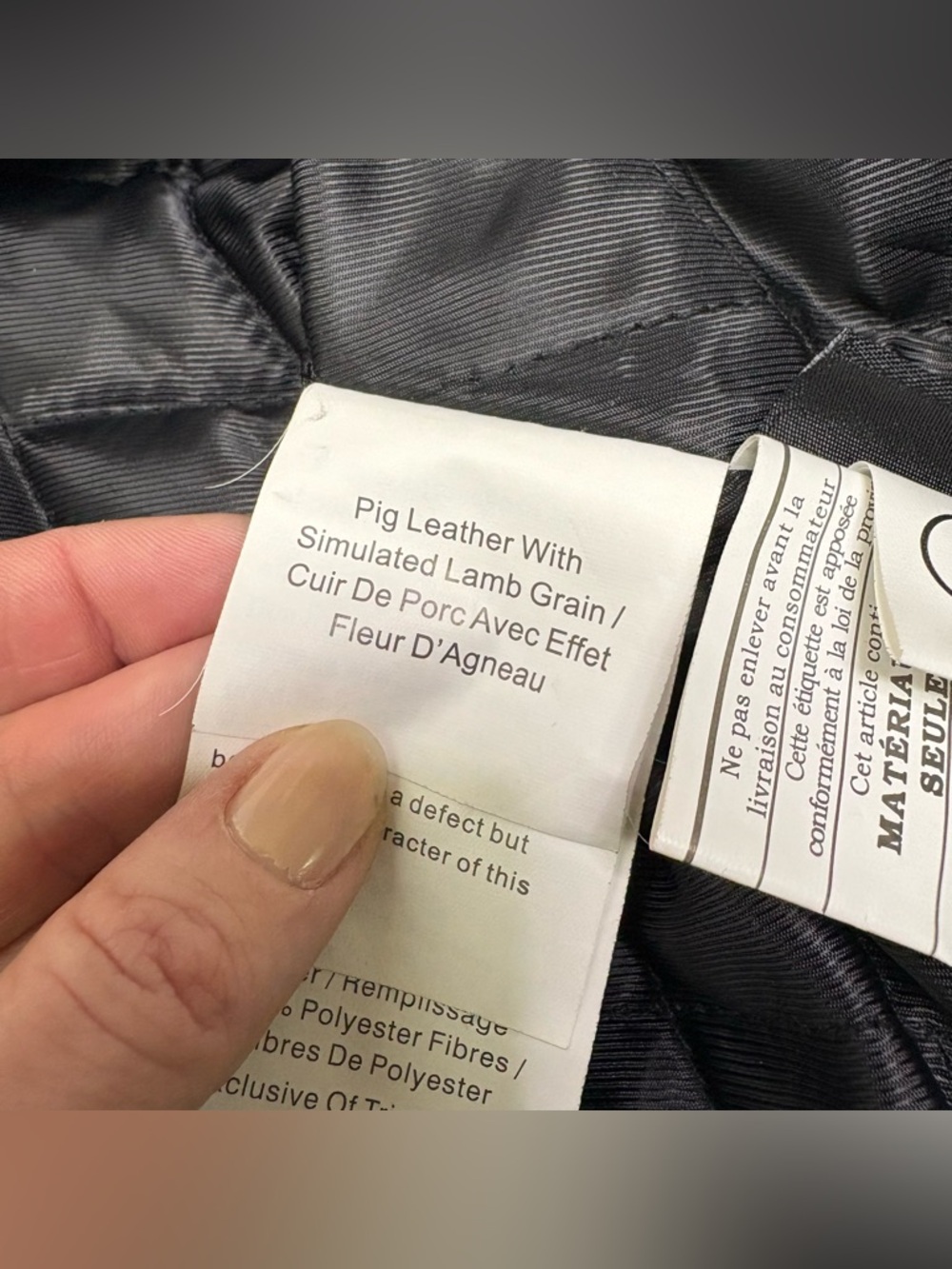 Danier Black Leather Bomber Jacket w/ Faux Fur Hood Y2K Cropped XS 3XS - Picture 11 of 13